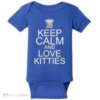 Keep Calm And Love Kitties Baby Bodysuit thumb 0