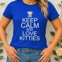Keep Calm And Love Kitties Women's T-Shirt thumb 2