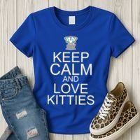 Keep Calm And Love Kitties Women's T-Shirt thumb 3