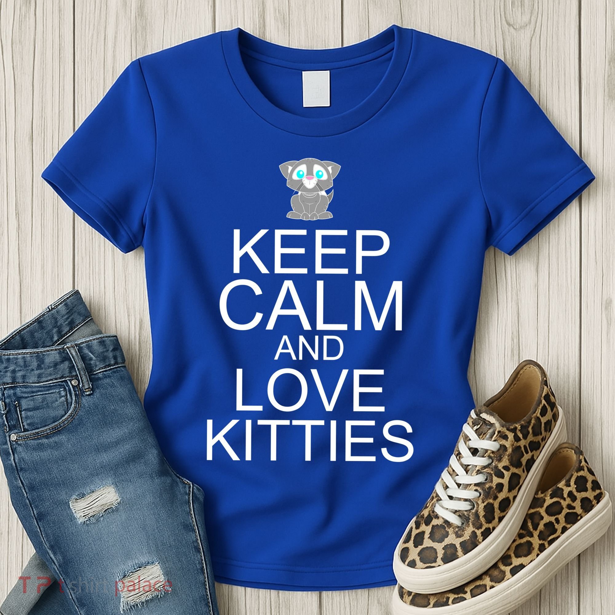 Keep Calm And Love Kitties Women's T-Shirt