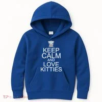 Keep Calm And Love Kitties Kids Hoodie thumb 0