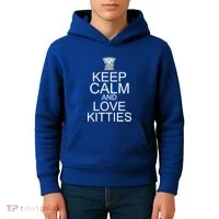 Keep Calm And Love Kitties Kids Hoodie thumb 4