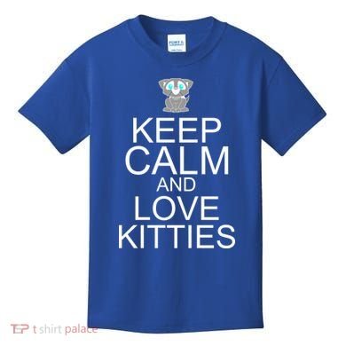 Keep Calm And Love Kitties Kids T-Shirt