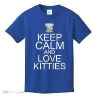 Keep Calm And Love Kitties Kids T-Shirt thumb 0