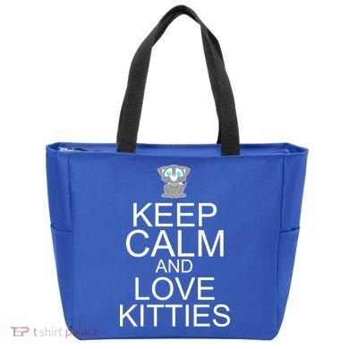 Keep Calm And Love Kitties Tote Bag