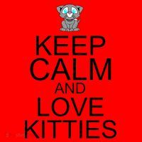 Keep Calm And Love Kitties Santa Hat thumb 1