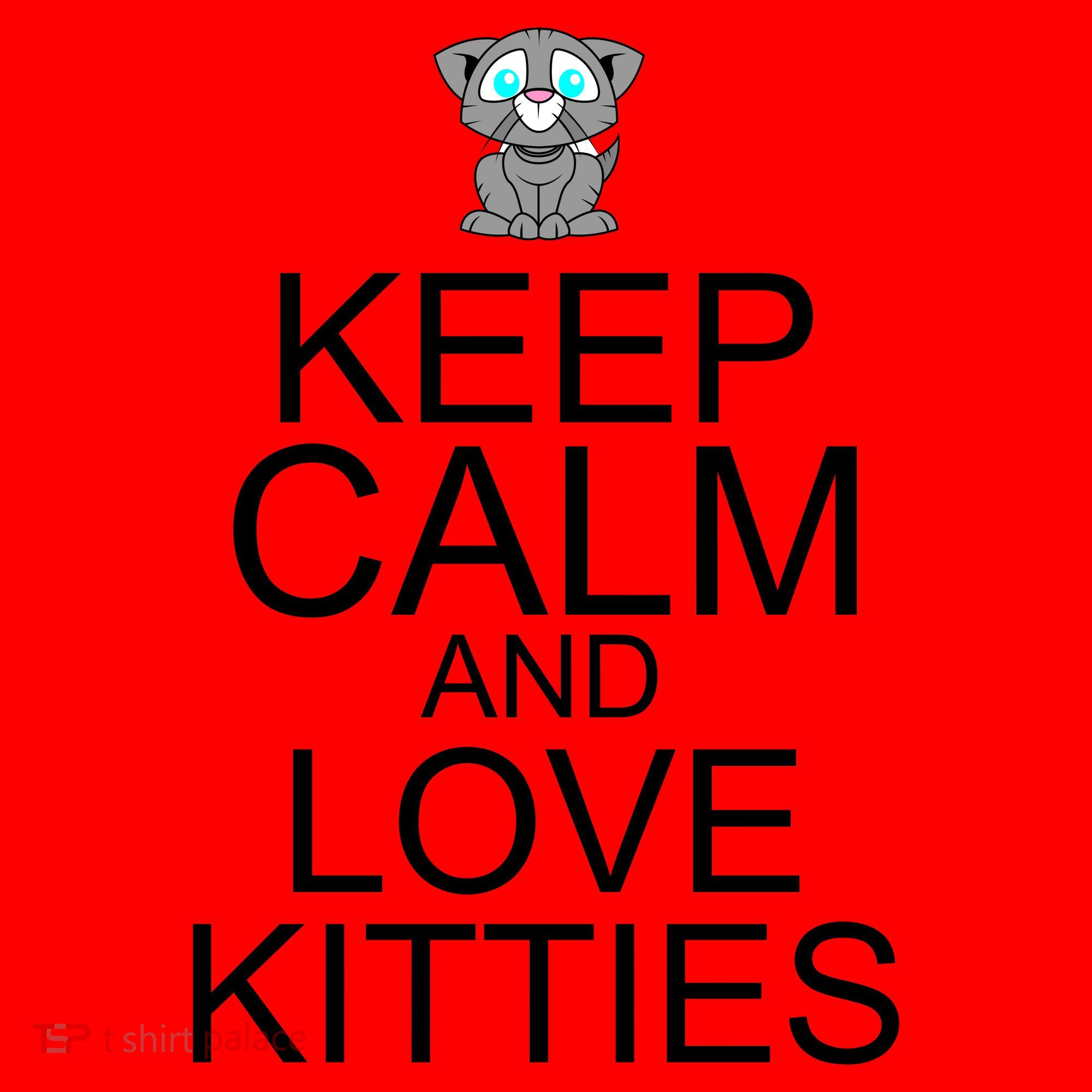 Keep Calm And Love Kitties Santa Hat