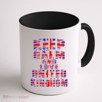 Keep Calm and Love United Kingdom Coffee Mug thumb 1