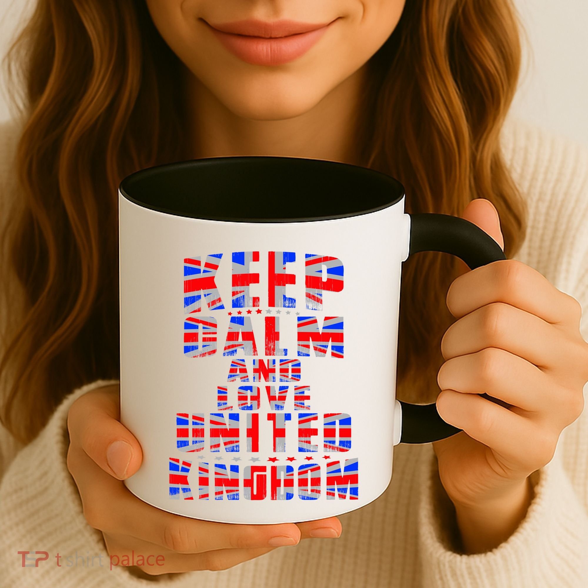 Keep Calm and Love United Kingdom Coffee Mug