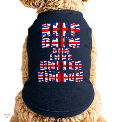 Keep Calm and Love United Kingdom Doggie Tank