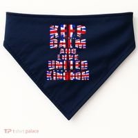 Keep Calm and Love United Kingdom USA-Made Doggie Bandana thumb 0
