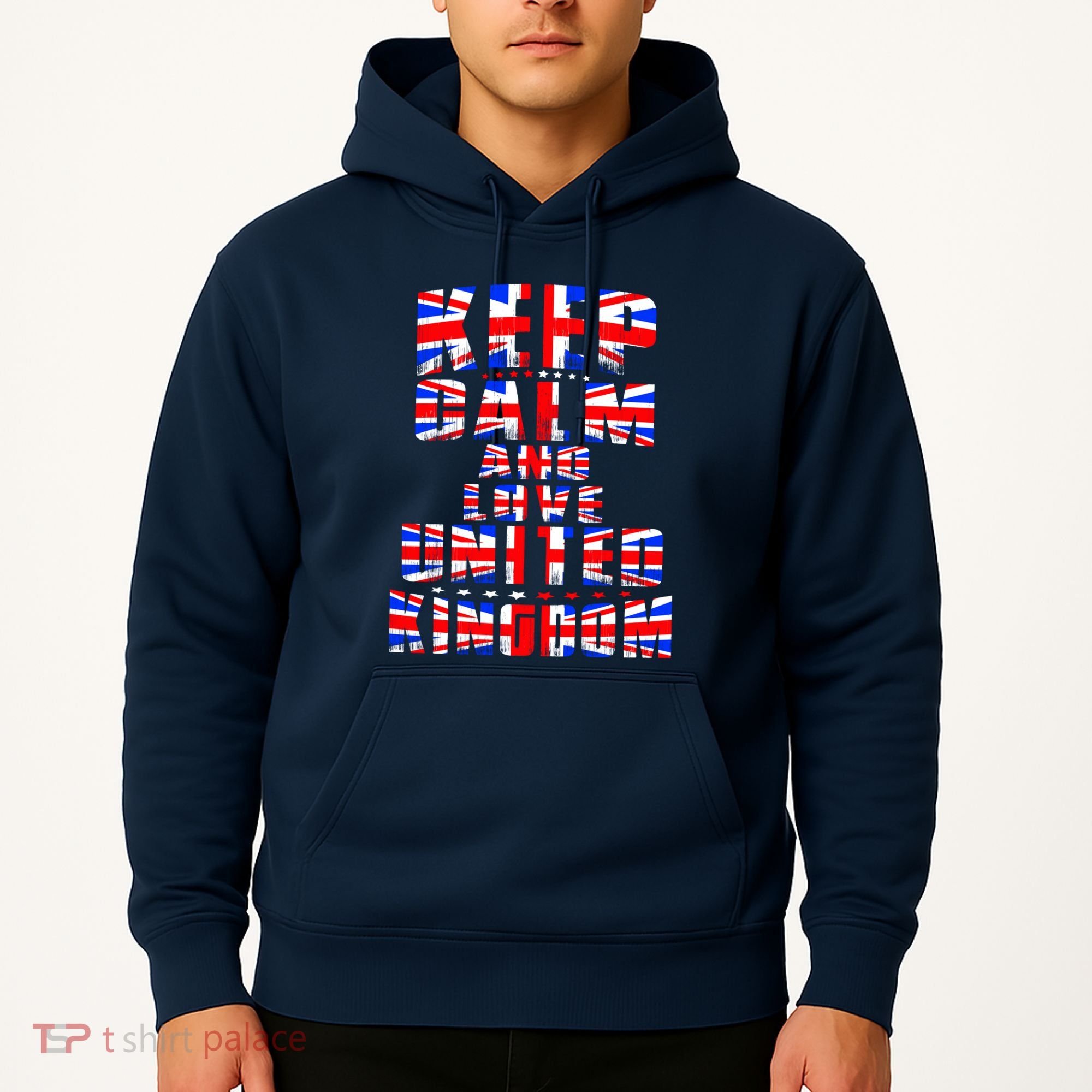 Keep Calm and Love United Kingdom Hoodie
