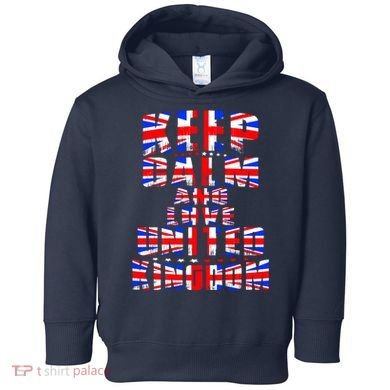 Keep Calm and Love United Kingdom Toddler Hoodie