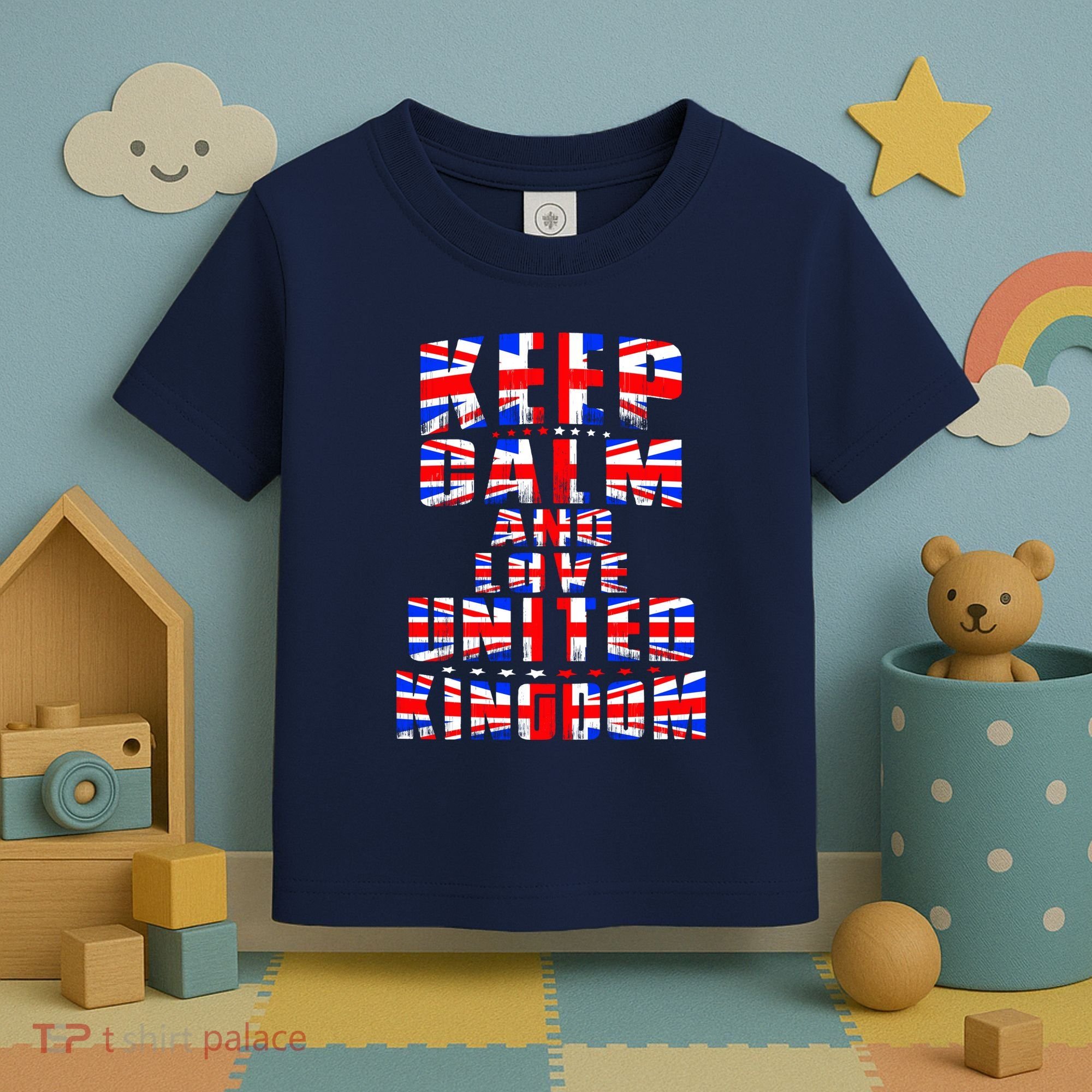 Keep Calm and Love United Kingdom Toddler T-Shirt