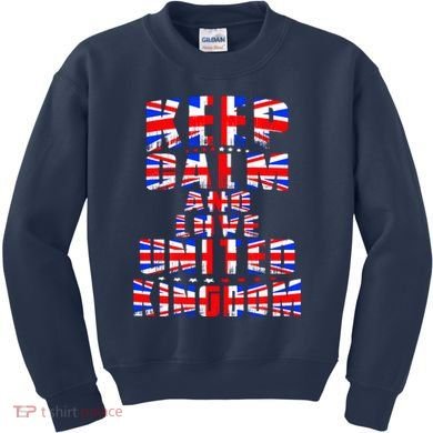 Keep Calm and Love United Kingdom Kids Sweatshirt