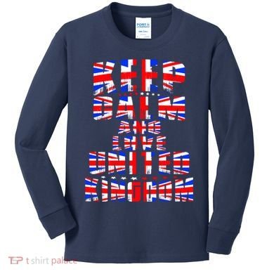 Keep Calm and Love United Kingdom Kids Long Sleeve Shirt