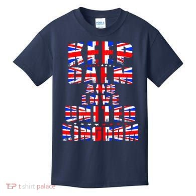 Keep Calm and Love United Kingdom Kids T-Shirt