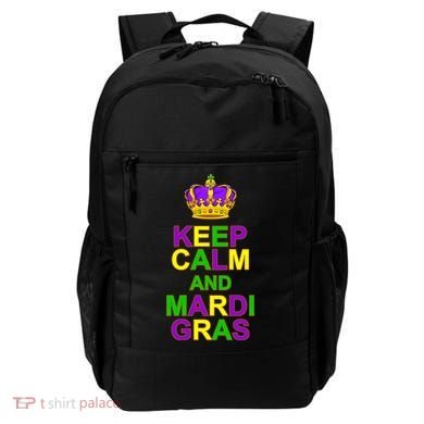 Keep Calm and Mardi Gras Crown New Orleans Backpack