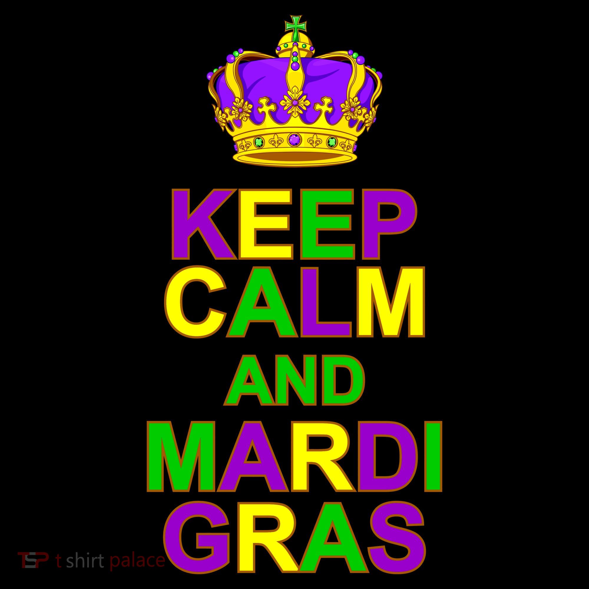 Keep Calm and Mardi Gras Crown New Orleans Baby Bodysuit