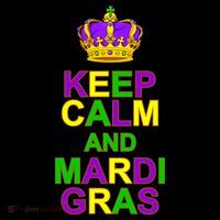 Keep Calm and Mardi Gras Crown New Orleans Kids Sweatshirt thumb 2