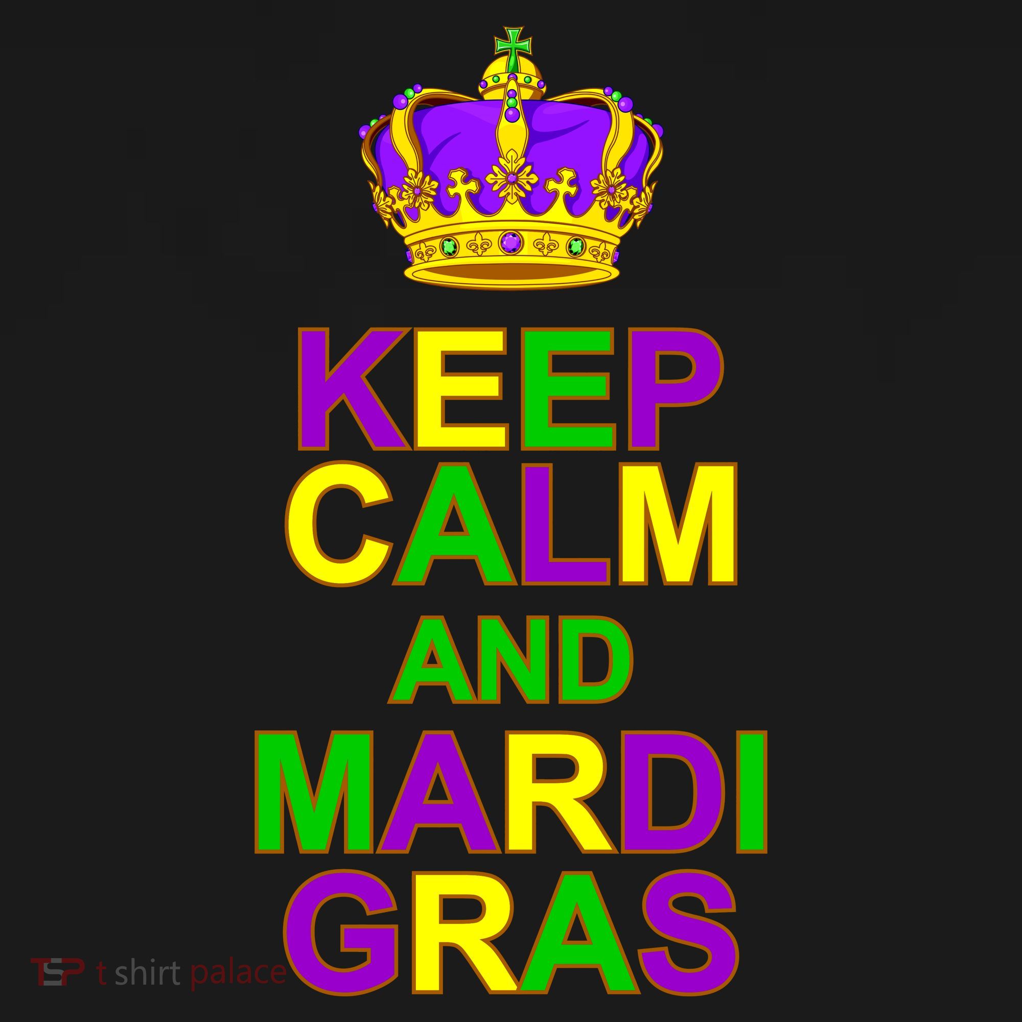 Keep Calm and Mardi Gras Crown New Orleans Tote Bag