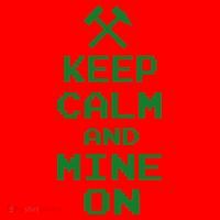 Keep Calm And Mine On Santa Hat thumb 1