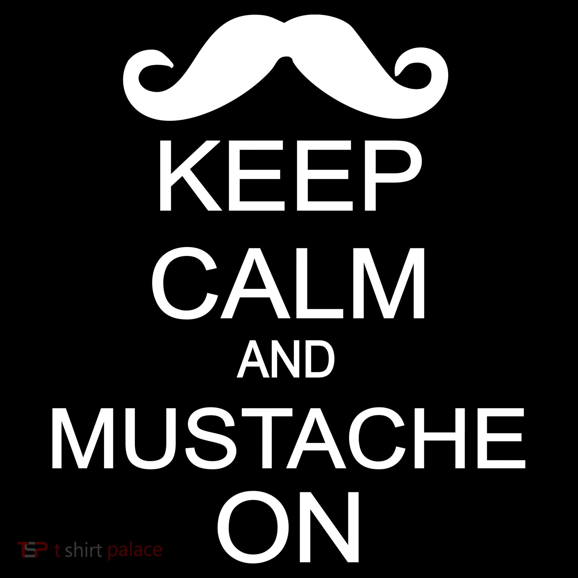 Keep Calm And Mustache On Hoodie