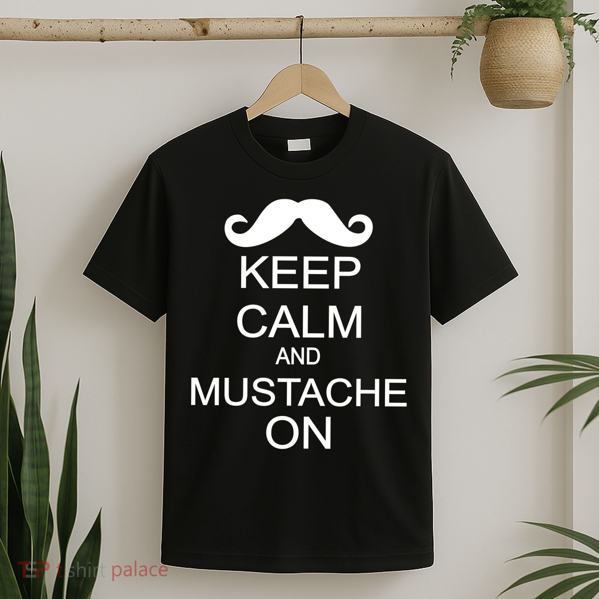 Keep Calm And Mustache On T-Shirt