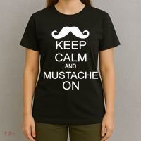 Keep Calm And Mustache On T-Shirt thumb 4