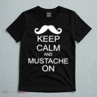 Keep Calm And Mustache On T-Shirt thumb 5