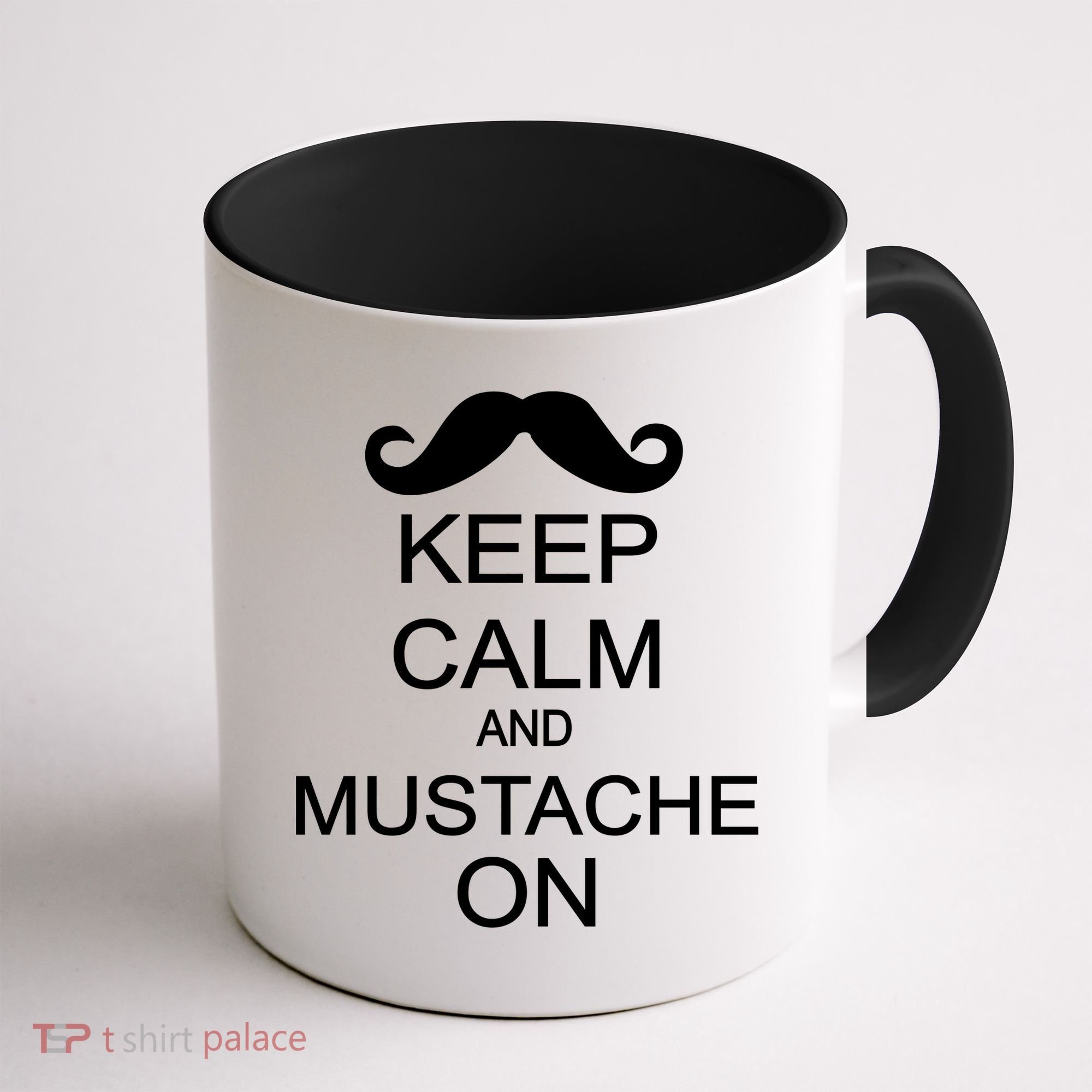 Keep Calm And Mustache On Coffee Mug
