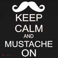 Keep Calm And Mustache On Polo thumb 3