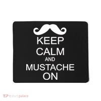 Keep Calm And Mustache On Mousepad thumb 0
