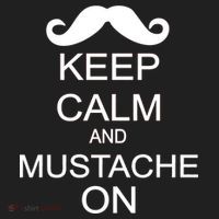 Keep Calm And Mustache On Hat thumb 2