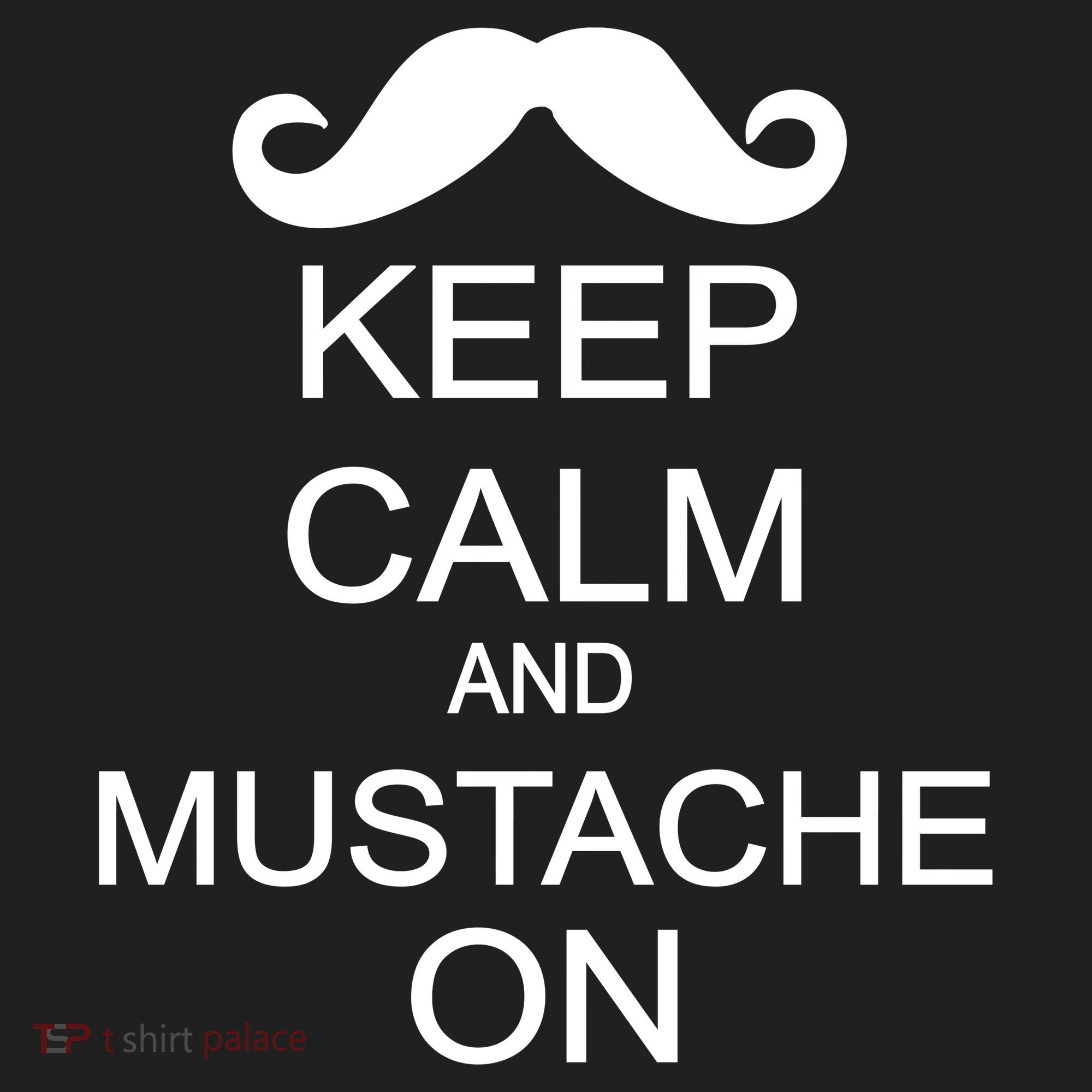 Keep Calm And Mustache On Golf Towel