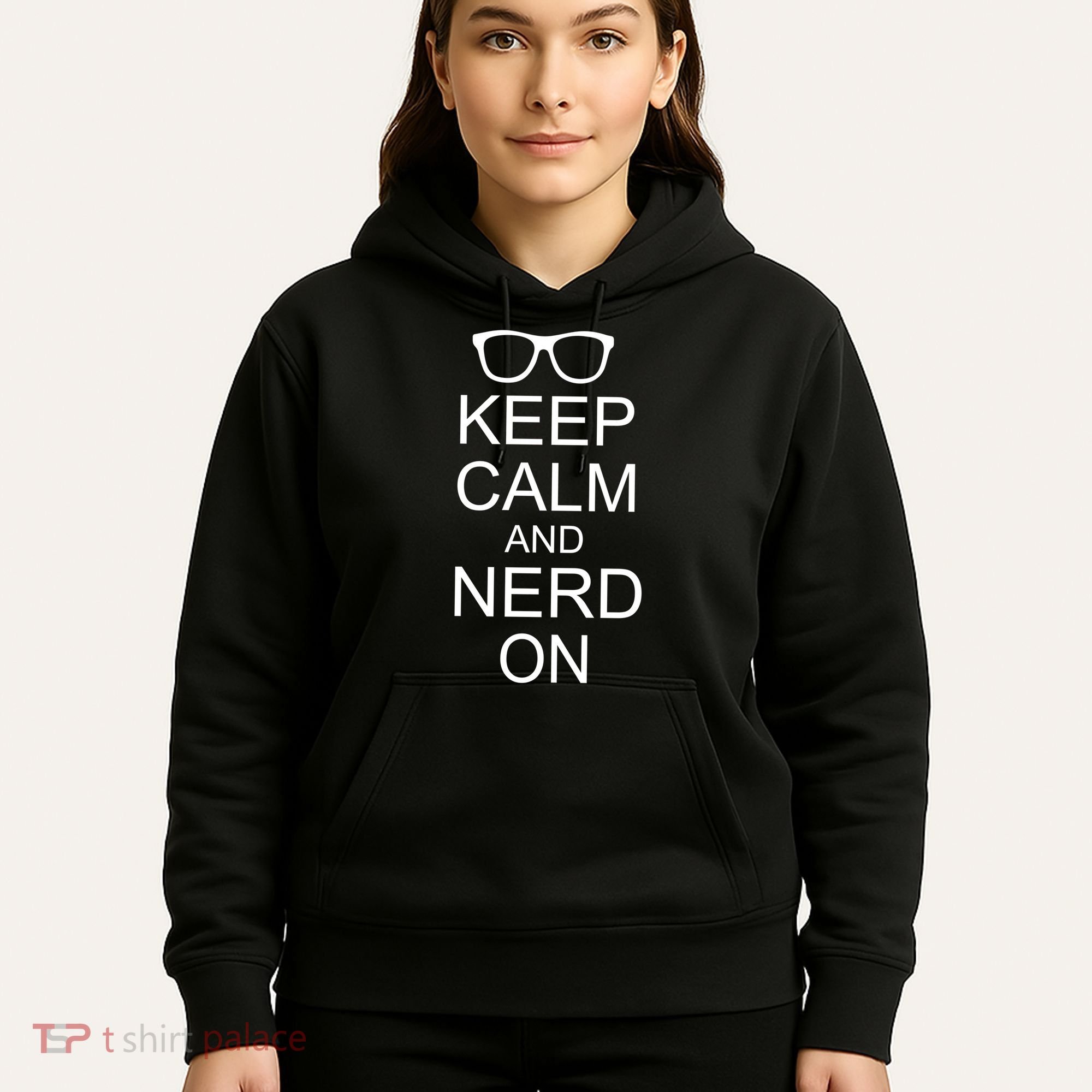 Keep Calm and Nerd On Hoodie