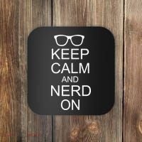 Keep Calm and Nerd On Coaster thumb 0