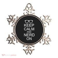 Keep Calm and Nerd On Ornament thumb 0