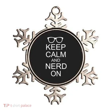 Keep Calm and Nerd On Ornament