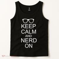 Keep Calm and Nerd On Tank Top thumb 2