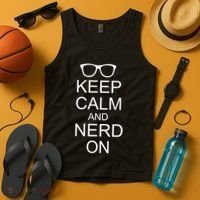Keep Calm and Nerd On Tank Top thumb 4