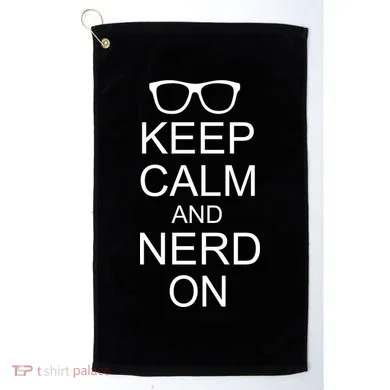 Keep Calm and Nerd On Golf Towel