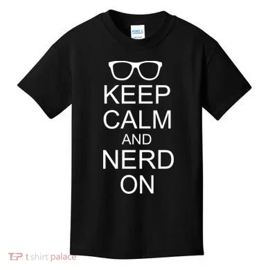 Keep Calm and Nerd On Kids T-Shirt
