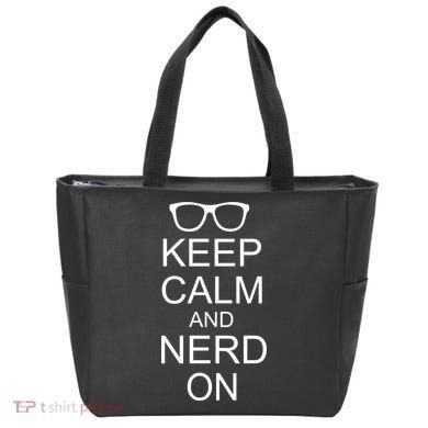 Keep Calm and Nerd On Tote Bag