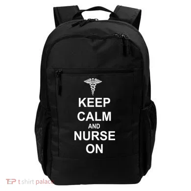 Keep Calm And Nurse On Backpack