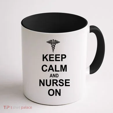 Keep Calm And Nurse On Coffee Mug back