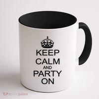 Keep Calm and Party On Coffee Mug thumb 1