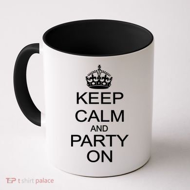 Keep Calm and Party On Coffee Mug