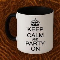 Keep Calm and Party On Coffee Mug thumb 2