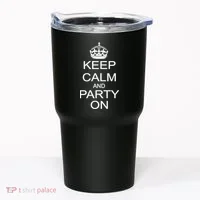 Keep Calm and Party On Tumbler thumb 0